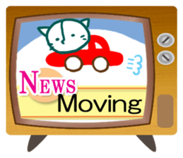 News cat (English version) sticker #2058239