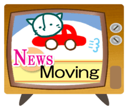 News cat (English version) sticker #2058239