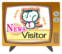 News cat (English version) sticker #2058240