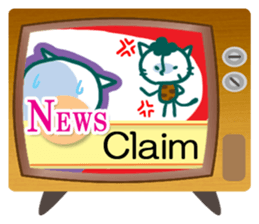 News cat (English version) sticker #2058241