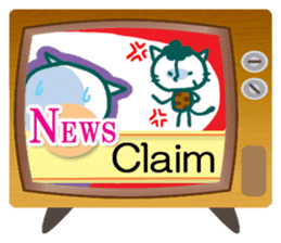 News cat (English version) sticker #2058241