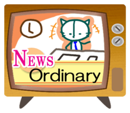 News cat (English version) sticker #2058244