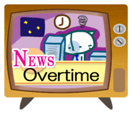 News cat (English version) sticker #2058245