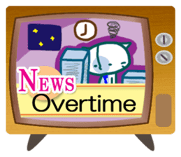 News cat (English version) sticker #2058245