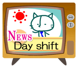 News cat (English version) sticker #2058248