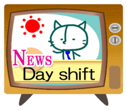News cat (English version) sticker #2058248