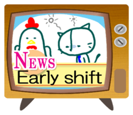 News cat (English version) sticker #2058249