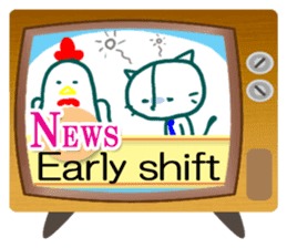 News cat (English version) sticker #2058249