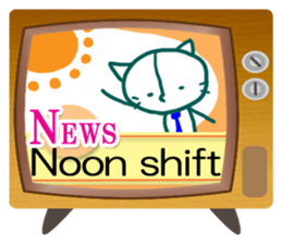 News cat (English version) sticker #2058250