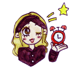 Blonde girl sticker #2058406