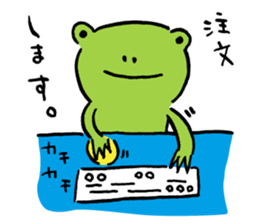 Fun FX trade with pretty Frog and Cat<1> sticker #2058696