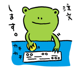 Fun FX trade with pretty Frog and Cat<1> sticker #2058696