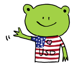 Fun FX trade with pretty Frog and Cat<1> sticker #2058711