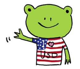 Fun FX trade with pretty Frog and Cat<1> sticker #2058711