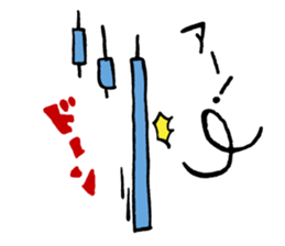 Fun FX trade with pretty Frog and Cat<1> sticker #2058714