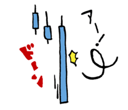 Fun FX trade with pretty Frog and Cat<1> sticker #2058714