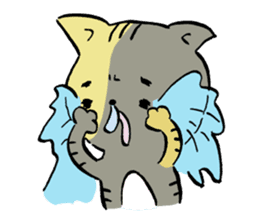 Fun FX trade with pretty Frog and Cat<1> sticker #2058718