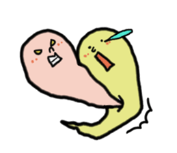 Mr. and Ms.Ghost sticker #2058774