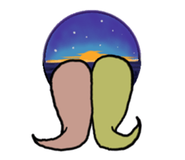 Mr. and Ms.Ghost sticker #2058776