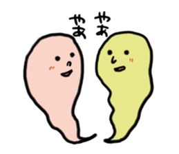 Mr. and Ms.Ghost sticker #2058784