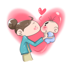 Mommy and Baby sticker #2059468