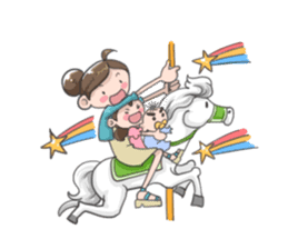 Mommy and Baby sticker #2059473