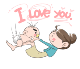Mommy and Baby sticker #2059483