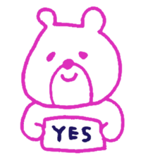 pretty simple  bear sticker #2059605