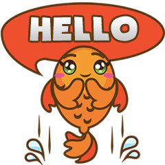 Kin, the cute goldfish in a bowl