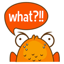 Kin, the cute goldfish in a bowl sticker #2059814