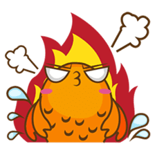 Kin, the cute goldfish in a bowl sticker #2059821