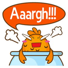 Kin, the cute goldfish in a bowl sticker #2059849