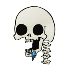 GAIKOSHI kun of skull Sticker sticker #2059907