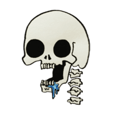 GAIKOSHI kun of skull Sticker sticker #2059907