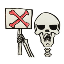 GAIKOSHI kun of skull Sticker sticker #2059912