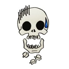GAIKOSHI kun of skull Sticker sticker #2059919