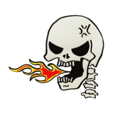 GAIKOSHI kun of skull Sticker sticker #2059924