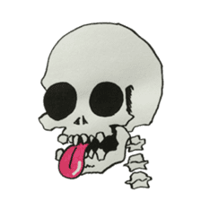 GAIKOSHI kun of skull Sticker sticker #2059926