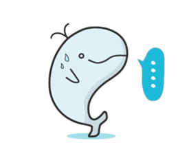 Cute whale Azul and Momo (English) sticker #2059943