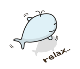 Cute whale Azul and Momo (English) sticker #2059948