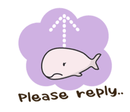 Cute whale Azul and Momo (English) sticker #2059956