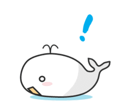 Cute whale Azul and Momo (English) sticker #2059957
