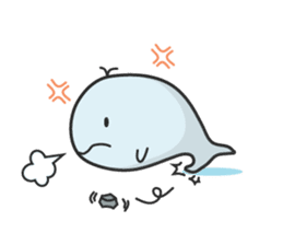 Cute whale Azul and Momo (English) sticker #2059963