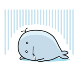 Cute whale Azul and Momo (English) sticker #2059966