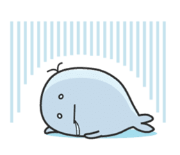 Cute whale Azul and Momo (English) sticker #2059966