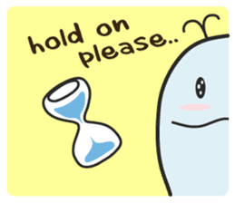 Cute whale Azul and Momo (English) sticker #2059970