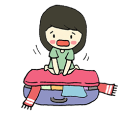 Mim on holiday By Immimmim sticker #2060654