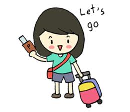 Mim on holiday By Immimmim sticker #2060655