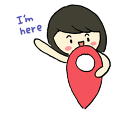Mim on holiday By Immimmim sticker #2060662