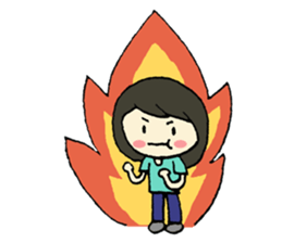 Mim on holiday By Immimmim sticker #2060677